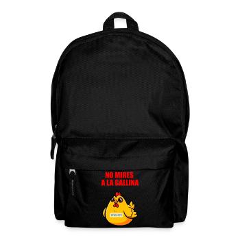 Ne regarde pas la poule - Sac à dos - noir - Devant