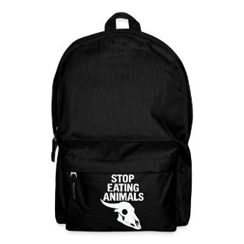 Stop Eating Animals – Tierleben schützen - Rucksack - Schwarz - Vorne