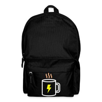 Kaffeebecher Energie Blitz - Rucksack - Schwarz - Vorne