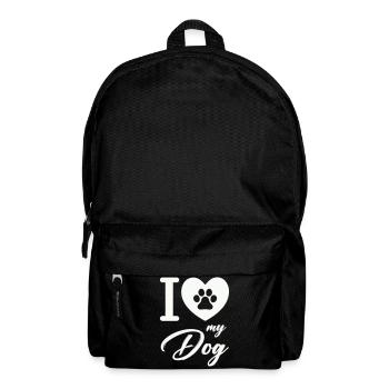 I love my dog - Backpack - black - Front