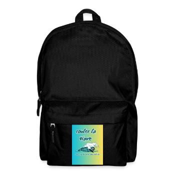 Teal_Illustrated_Wave - Sac à dos - noir - Devant