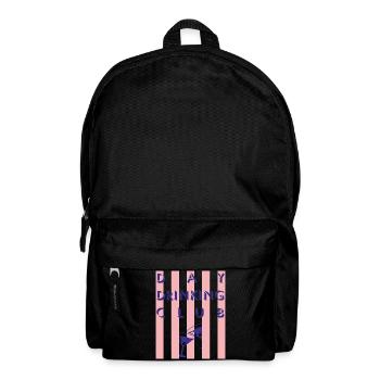 Day Drinking Club Stripe Print - Backpack - black - Front