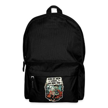 Kino Horror Zombie Popcorn Humor - Rucksack - Schwarz - Vorne