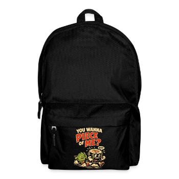 Wasabi Hunt: Retro Sushi Saying – Piece of Me? - Backpack - black - Front
