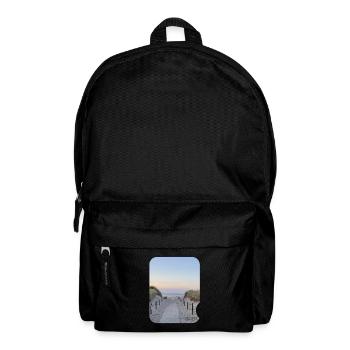 Dune path by the sea sunset - Backpack - black - Front