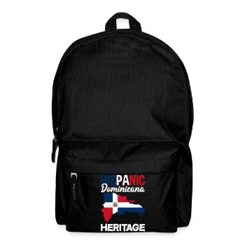 Drapeau de la République dominicaine Dom Rep Pride - Sac à dos - noir - Devant