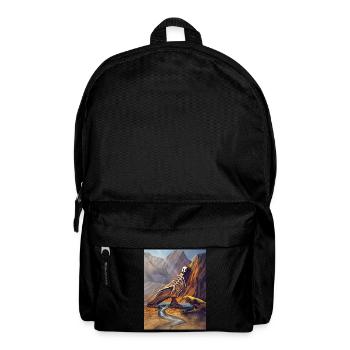 Drachenskelett in der Kanone - Rucksack - Schwarz - Vorne