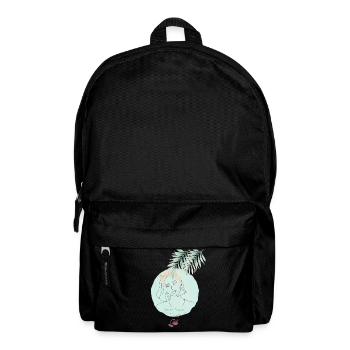 Ocean Breeze Beach Design, elegant Coastal Line  - Rucksack - Schwarz - Vorne