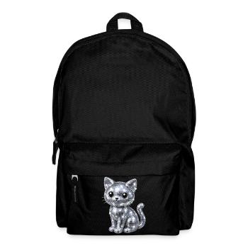 Cat Disco Glitter - Backpack - black - Front