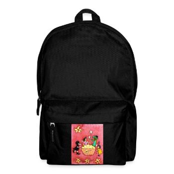 Vanille Pudding - Rucksack - Schwarz - Vorne
