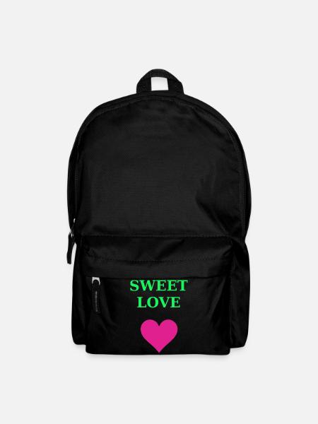 Sweet Love Herz Design - Rucksack - Schwarz