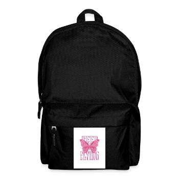 T-Shirt Girl Pink - Backpack - black - Front