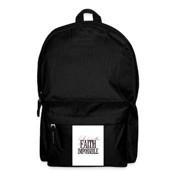 Faith to Make the Impossible - Backpack - black - Front