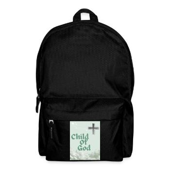 Kind Gottes Kreuz Wolkenkunst - Rucksack - Schwarz - Vorne