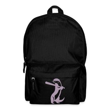 Otter Baseball Silhouette - Rucksack - Schwarz - Vorne