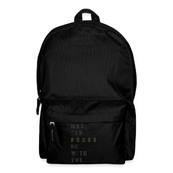 May the Forst be with you - (linksbündig) - Rucksack - Schwarz - Vorne