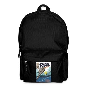 Padel Spieler & Court - Rucksack - Schwarz - Vorne