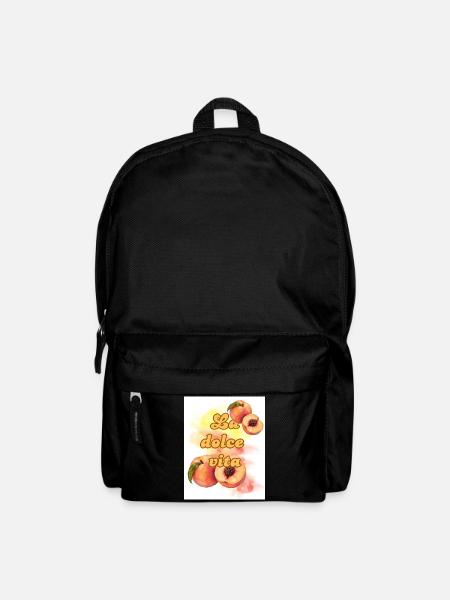 La Dolce Vita Pfirsiche - Rucksack - Schwarz