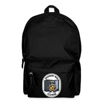 Cybersecurity Waschbär Shir - Rucksack - Schwarz - Vorne