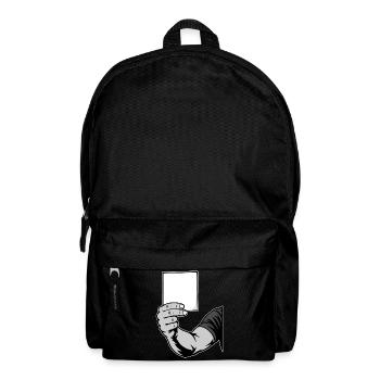 Karte Schwarzweiß - Rucksack - Schwarz - Vorne