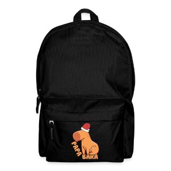 lustiges Wasserschwein Papabara t-shirt - Rucksack - Schwarz - Vorne