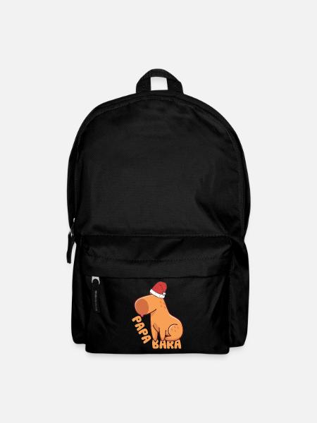 lustiges Wasserschwein Papabara t-shirt - Rucksack - Schwarz