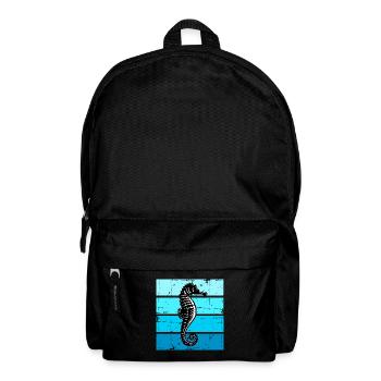 Seepferdchen Meereslebewesen Seepferd - Rucksack - Schwarz - Vorne