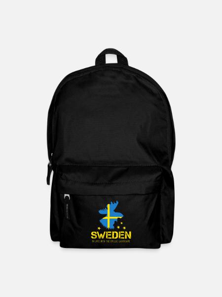 Schweden Sweden - Rucksack - Schwarz