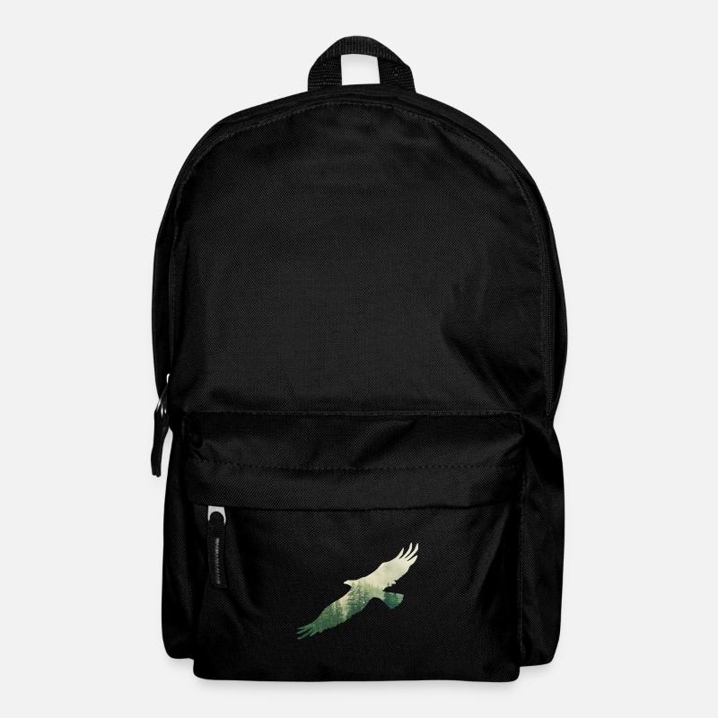 Eagle in the air. Nature lover - Backpack - black