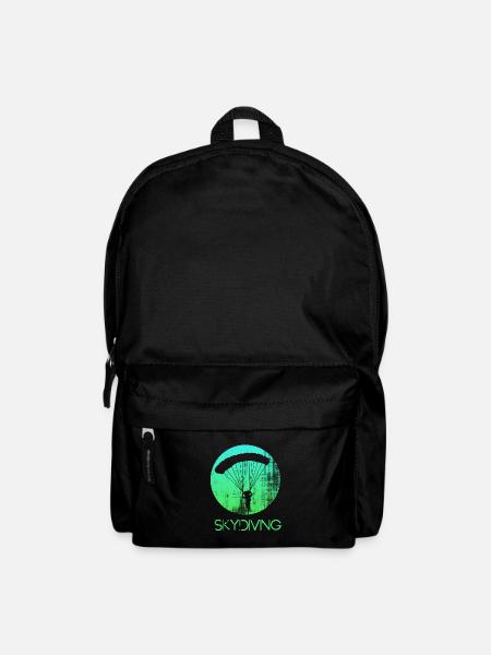 fallschirmspringen - Rucksack - Schwarz