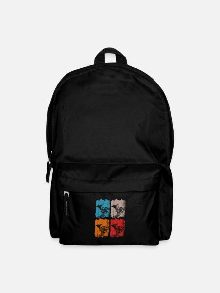 waldhorn retro - Rucksack - Schwarz