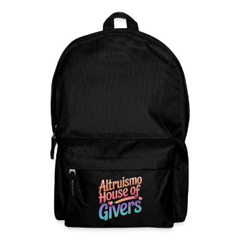 Altruisme Don désintéressé Donner d’école - Sac à dos - noir - Devant