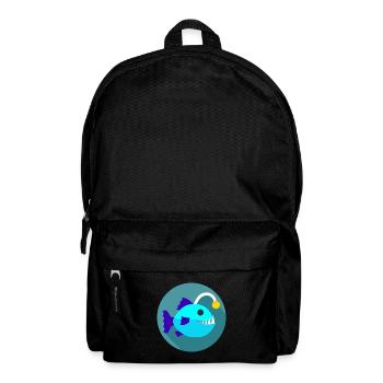 Laternenfisch Icon Anglerfisch Comic Symbol Fisch - Rucksack - Schwarz - Vorne