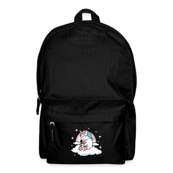 unicorn coffee Geschenk Einhorn Kaffee - Rucksack - Schwarz - Vorne