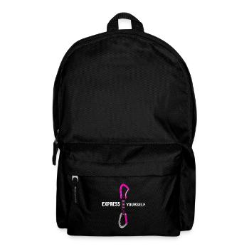Alpinist alpin klettern Bergsteiger Bergsport - Rucksack - Schwarz - Vorne