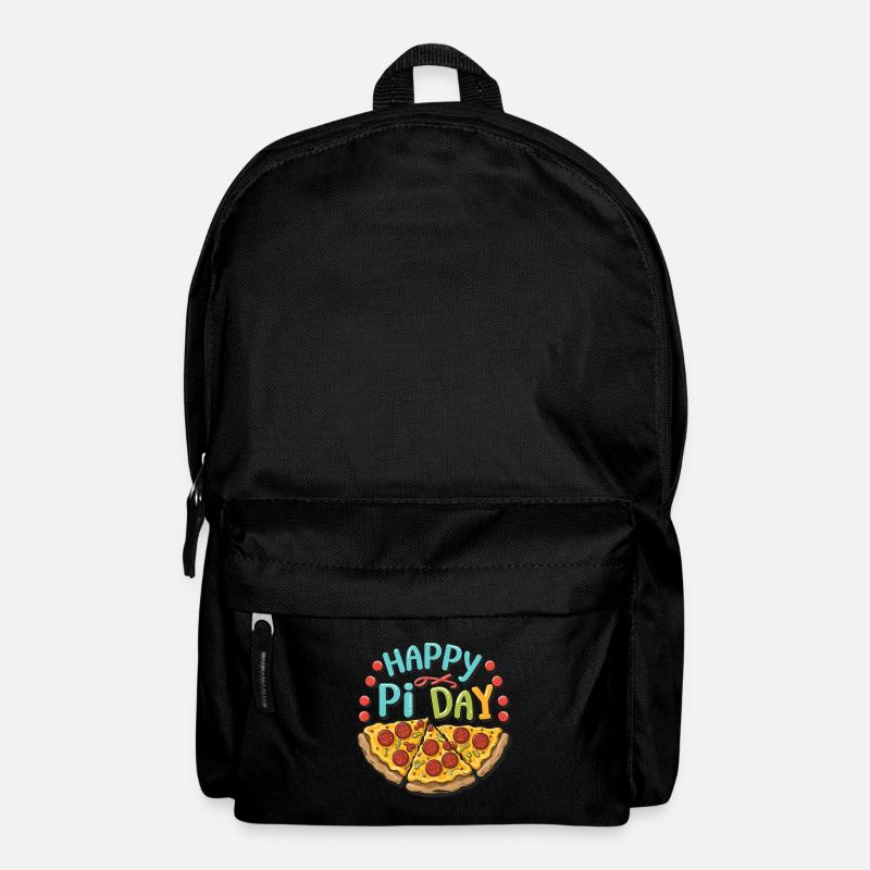 Pizza Pi Day Math Teacher Mathematicians - Backpack - black