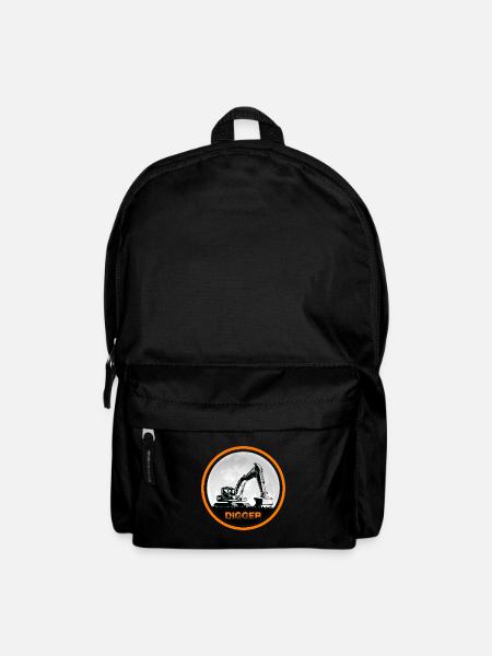 Baggerfahrer Bagger "Digger" Baggerschaufel - Rucksack - Schwarz