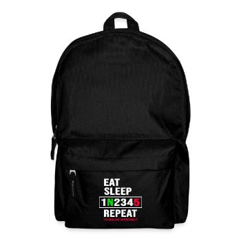 Motorrad motor-biker Motorradfahrer - Rucksack - Schwarz - Vorne