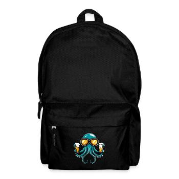 Octopus après-ski beer - Backpack - black - Front