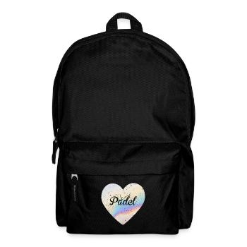 Padel Cute heart | Padel Sports Lover - Backpack - black - Front