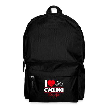 I love cycling for life - Backpack - black - Front