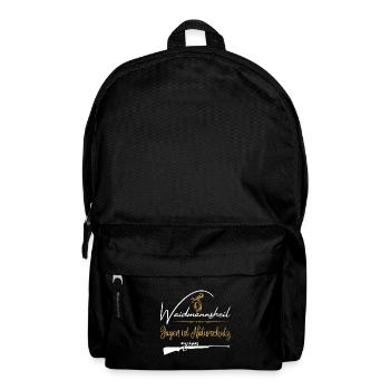 Chasseur t-shirt-Waidmannsheil chasse est la protection de la nature - Sac à dos - noir - Devant