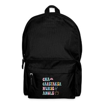 CNA Nursing Quotes Funny Nurse Lovers Cute CNA - Backpack - black - Front