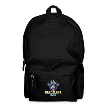 Barcelona 2025 Affe - Rucksack - Schwarz - Vorne