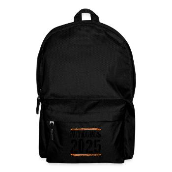 Mykonos 2025 Spruch - Rucksack - Schwarz - Vorne