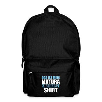 Matura Prüfung Maturant Geschenk - Rucksack - Schwarz - Vorne