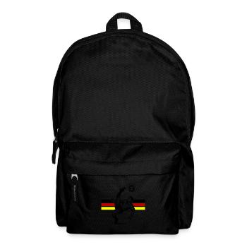 Soccer overhead kick Germany - Backpack - black - Front