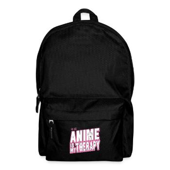 Anime Is My Therapy Japanese Anime Manga Otaku - Backpack - black - Front