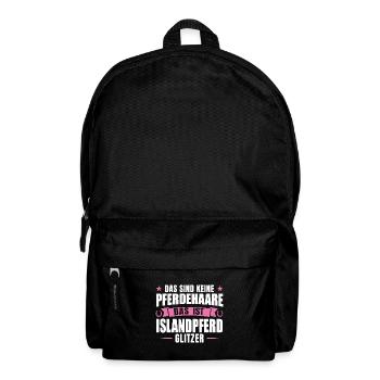 Islandpferd Pferd Pferdesport Geschenk - Rucksack - Schwarz - Vorne