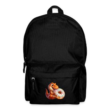 Dino T-Rex Bonbons aux beignets - Sac à dos - noir - Devant